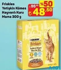 FRİSKİES YETİŞKİN KÜMES HAYVANLI KURU KEDİ MAMASI 300 G fiyat ve kampanya bilgisi
